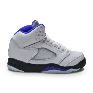Kids Nike Air Jordan 5 Retro (PS) - 440889 141 - White Dark Concord Black