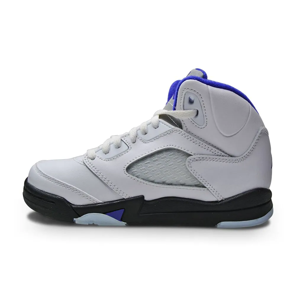 Kids Nike Air Jordan 5 Retro (PS) - 440889 141 - White Dark Concord Black