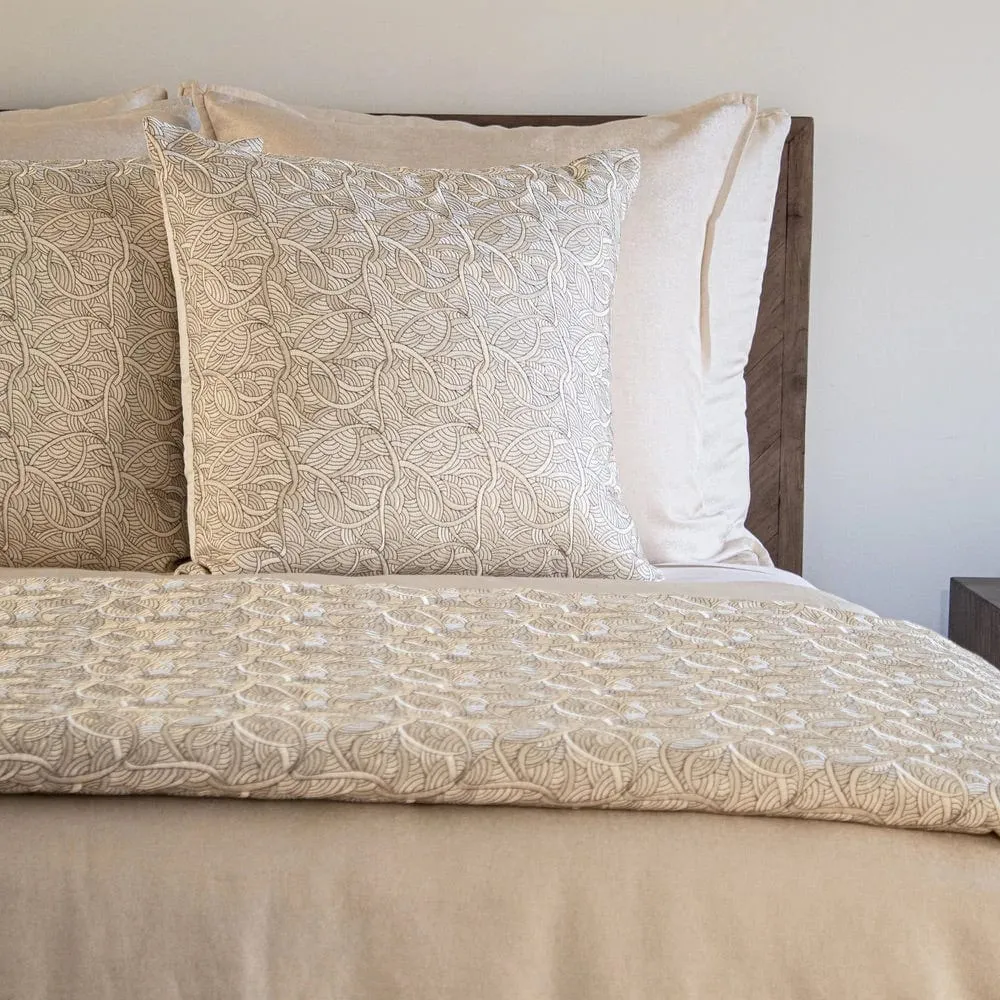 La Sirene Soft Gold Pillow by Ann Gish