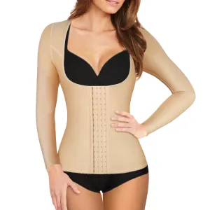 Lady Jeneva 4-in-1 Corset Waist Trainer with Arm Shaper - Beige