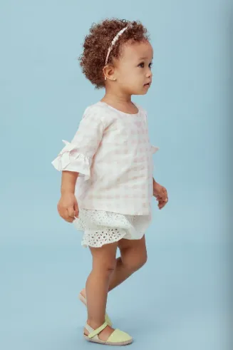 Lil Lemons Eyelet Bloomer Short