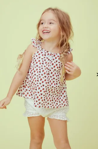 Lil Lemons Eyelet Bloomer Short