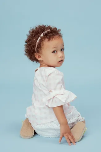 Lil Lemons Eyelet Bloomer Short