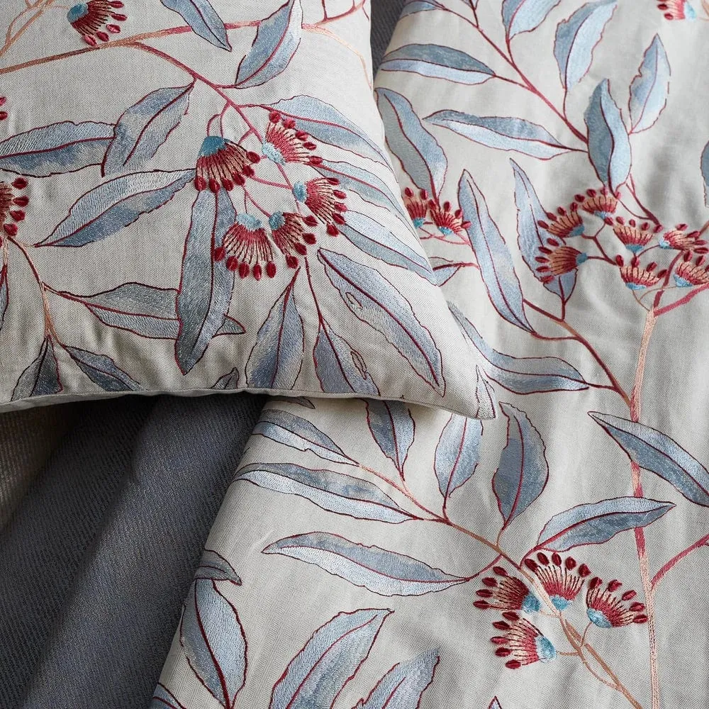 Linenberry Blue Throw by Ann Gish