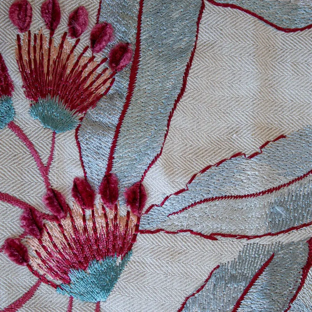 Linenberry Blue Throw by Ann Gish