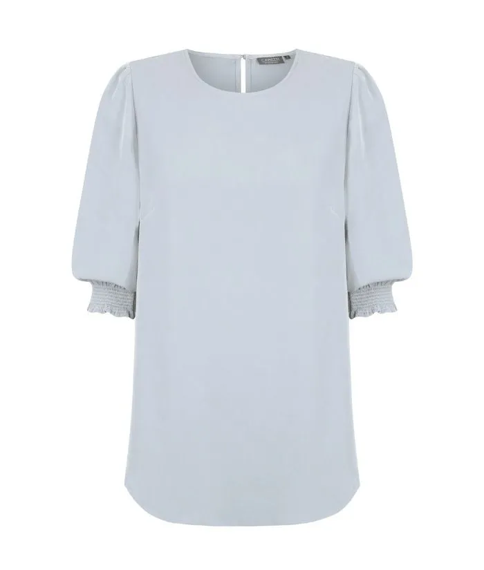 Lola 3/4 Sleeve Shirred Cuff Top