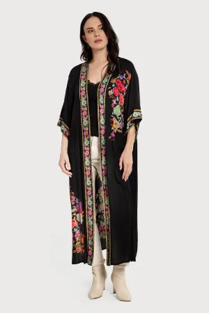 Long Floral Kimono Cover