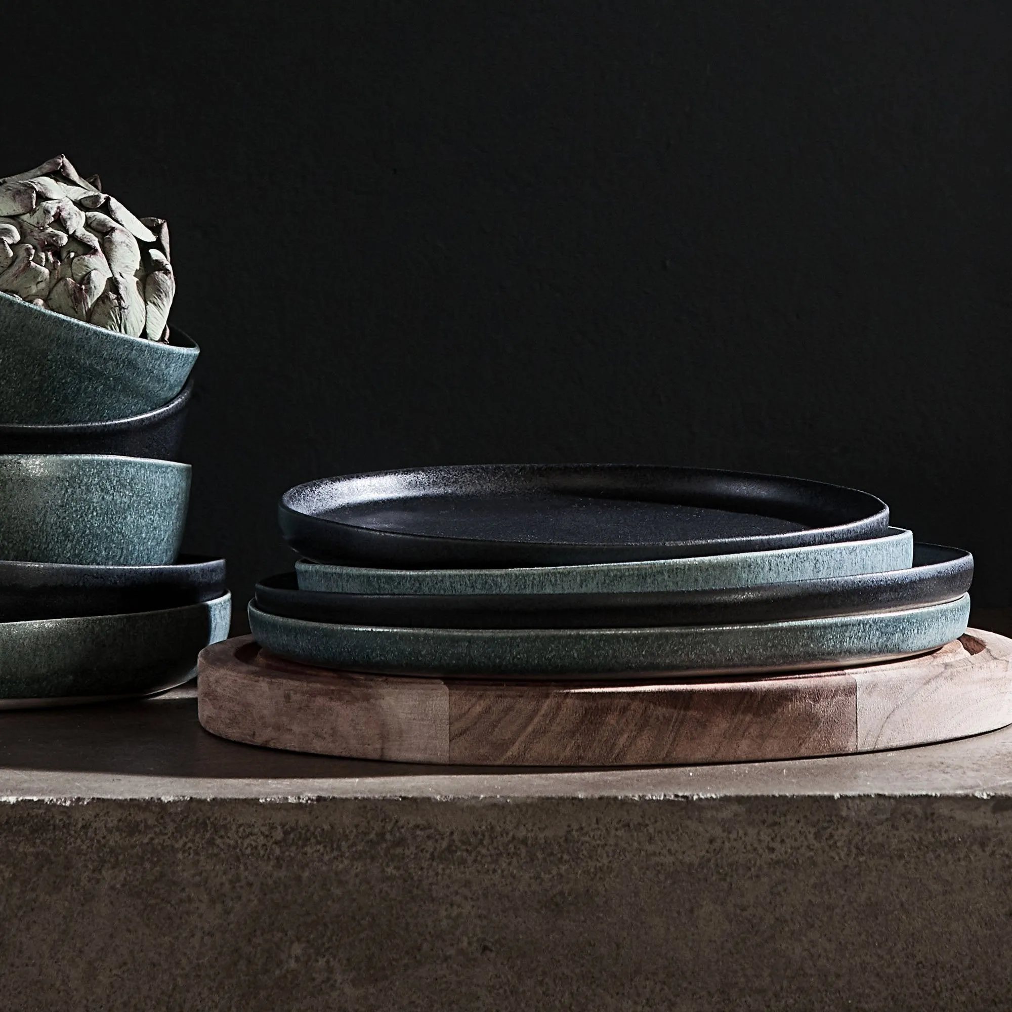 Malhou Side Plate Set [Black]