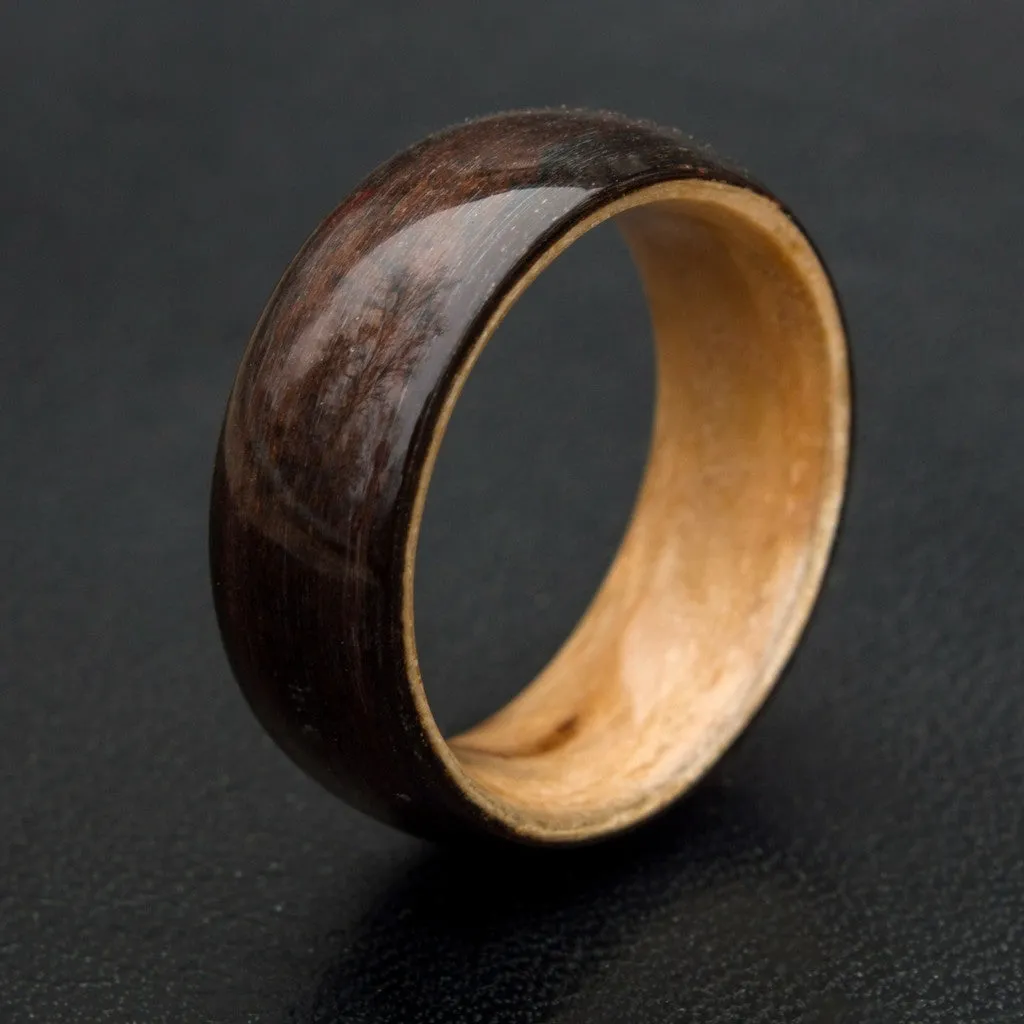 Maple Burl and Ebony Wood