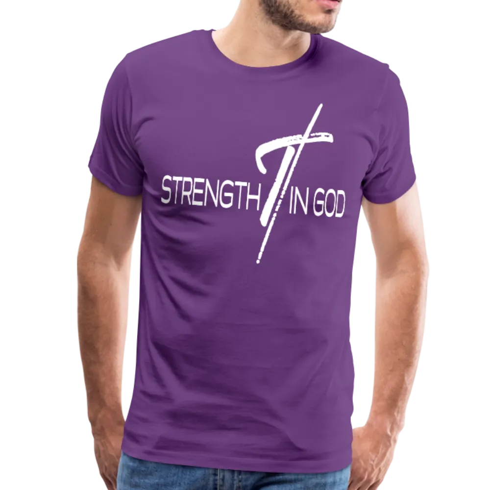 Mens T-Shirt, Strength In God Short Sleeve Graphic Tee