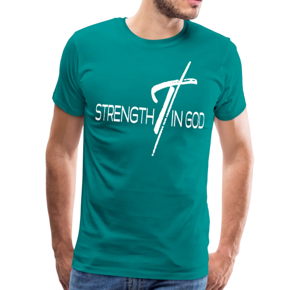Mens T-Shirt, Strength In God Short Sleeve Graphic Tee