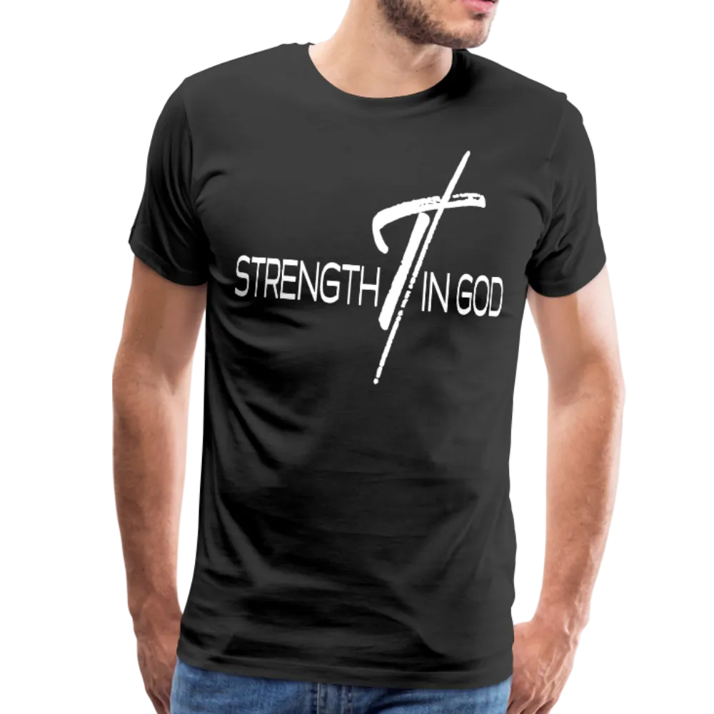 Mens T-Shirt, Strength In God Short Sleeve Graphic Tee