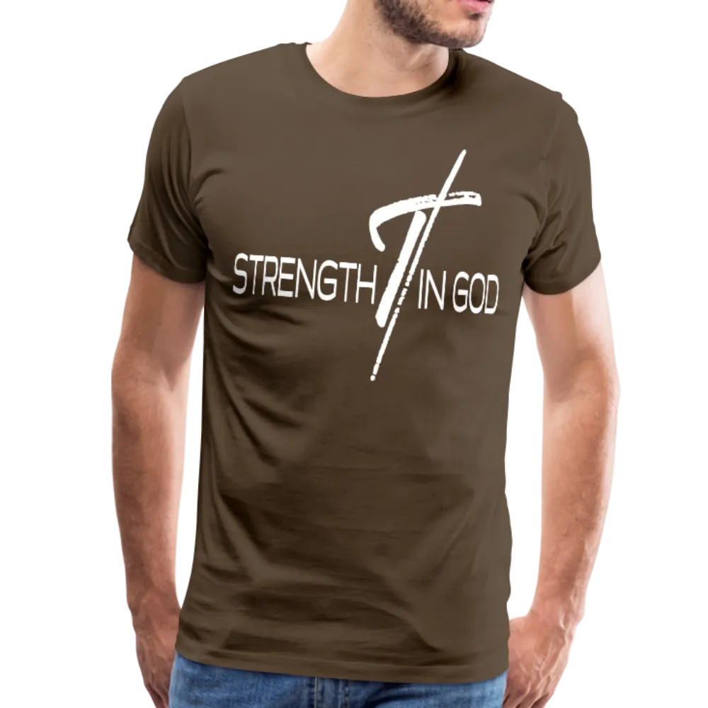 Mens T-Shirt, Strength In God Short Sleeve Graphic Tee