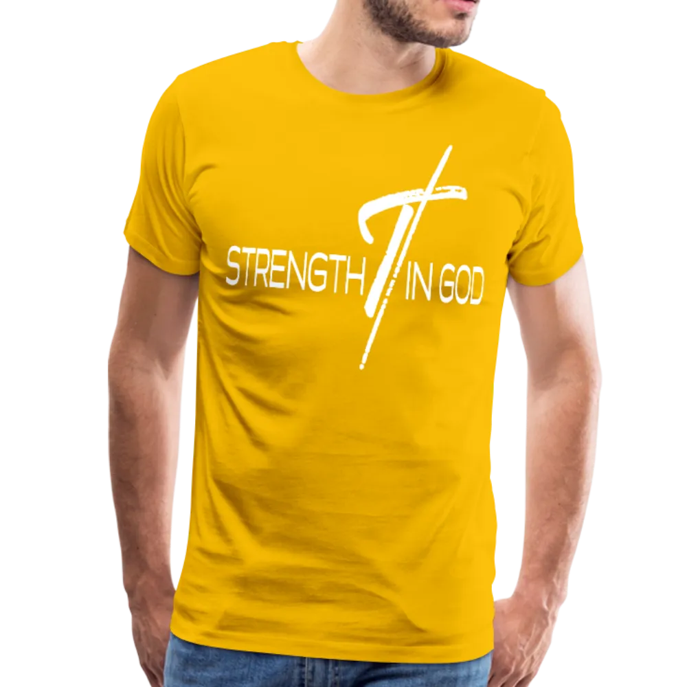 Mens T-Shirt, Strength In God Short Sleeve Graphic Tee