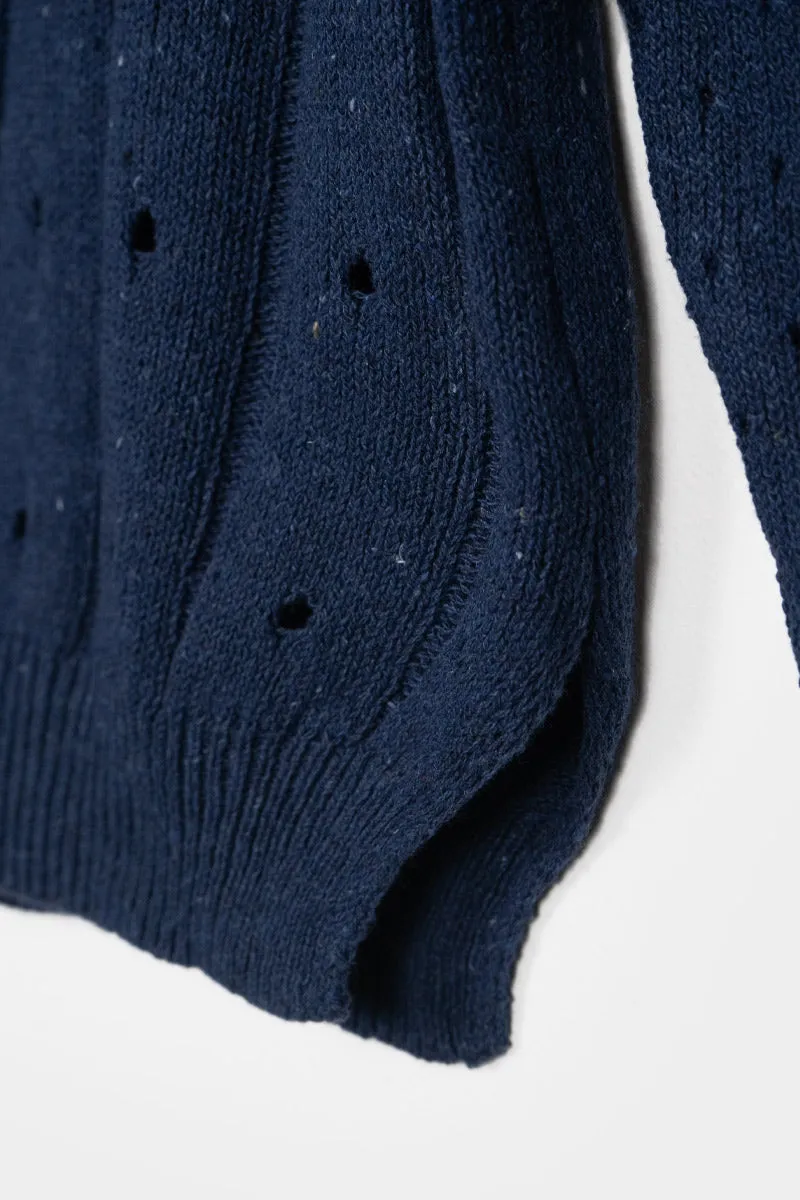 Mia Recycled Cotton Openwork Sweater