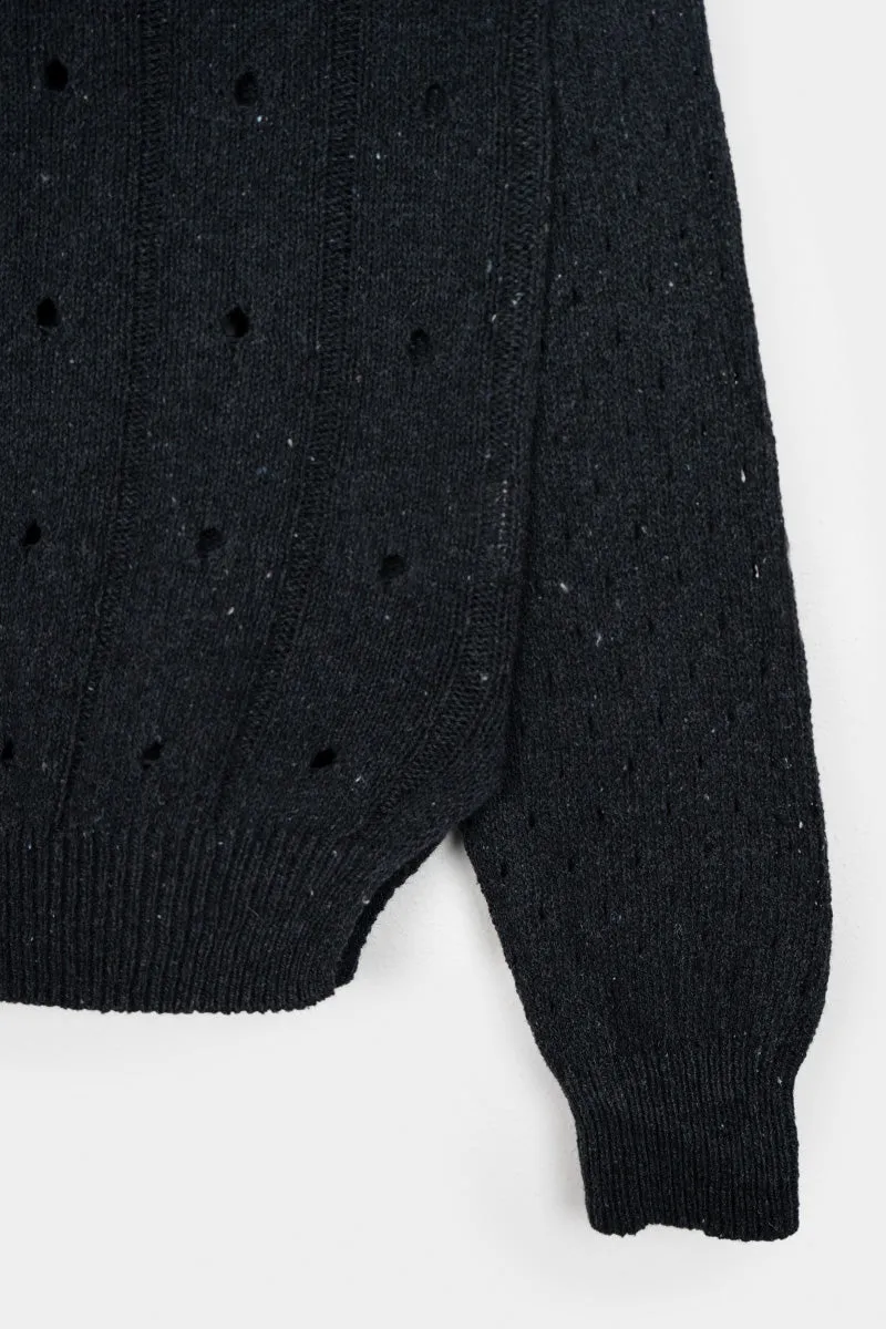 Mia Recycled Cotton Openwork Sweater