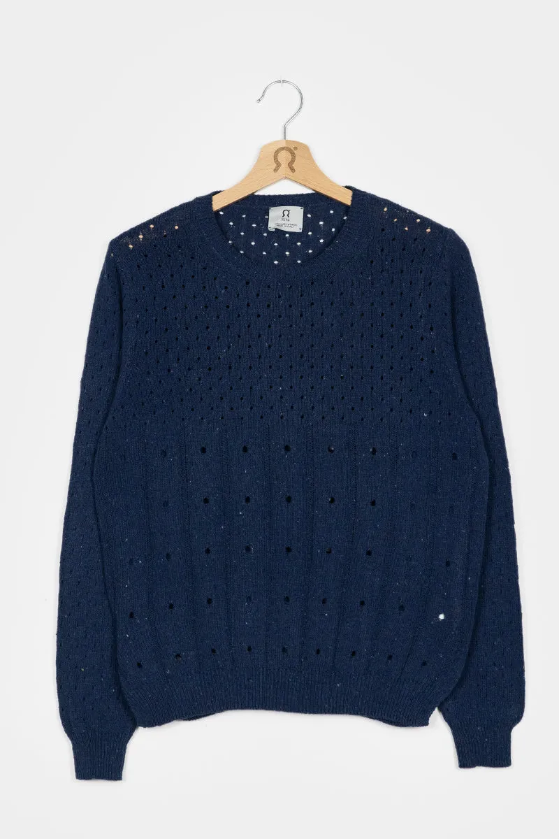 Mia Recycled Cotton Openwork Sweater
