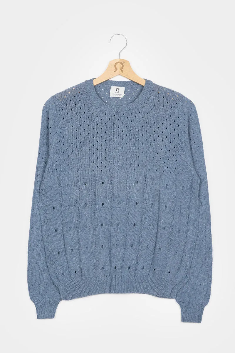 Mia Recycled Cotton Openwork Sweater