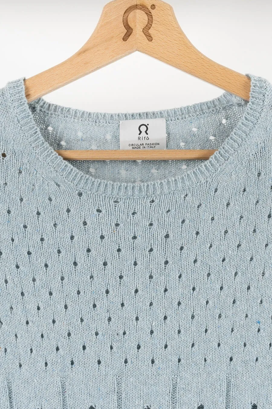 Mia Recycled Cotton Openwork Sweater