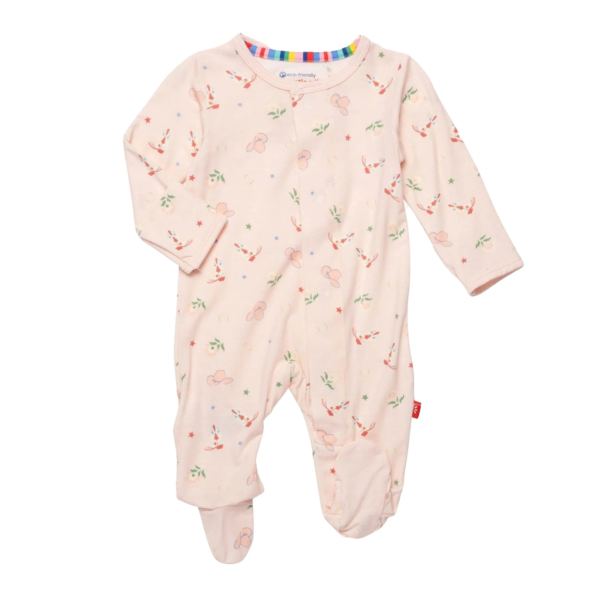 Modal Magnetic Footie - Rodeo Drive Pink