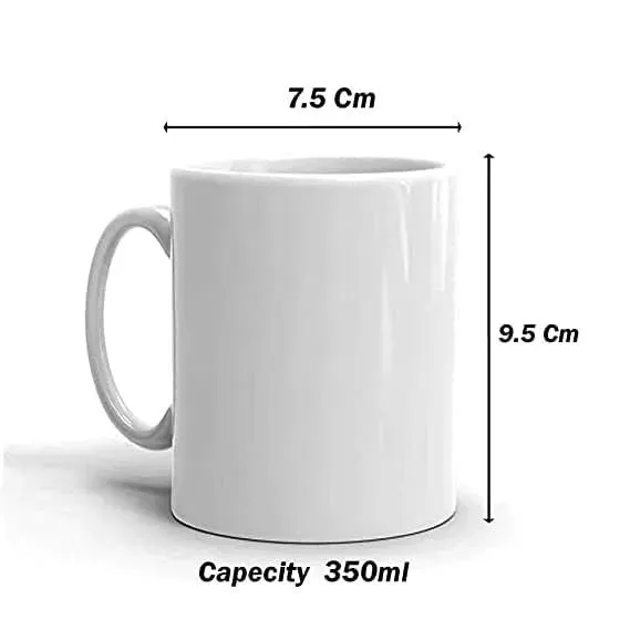 Motivational Quote Printed White Ceramic Tea and Coffee Mug