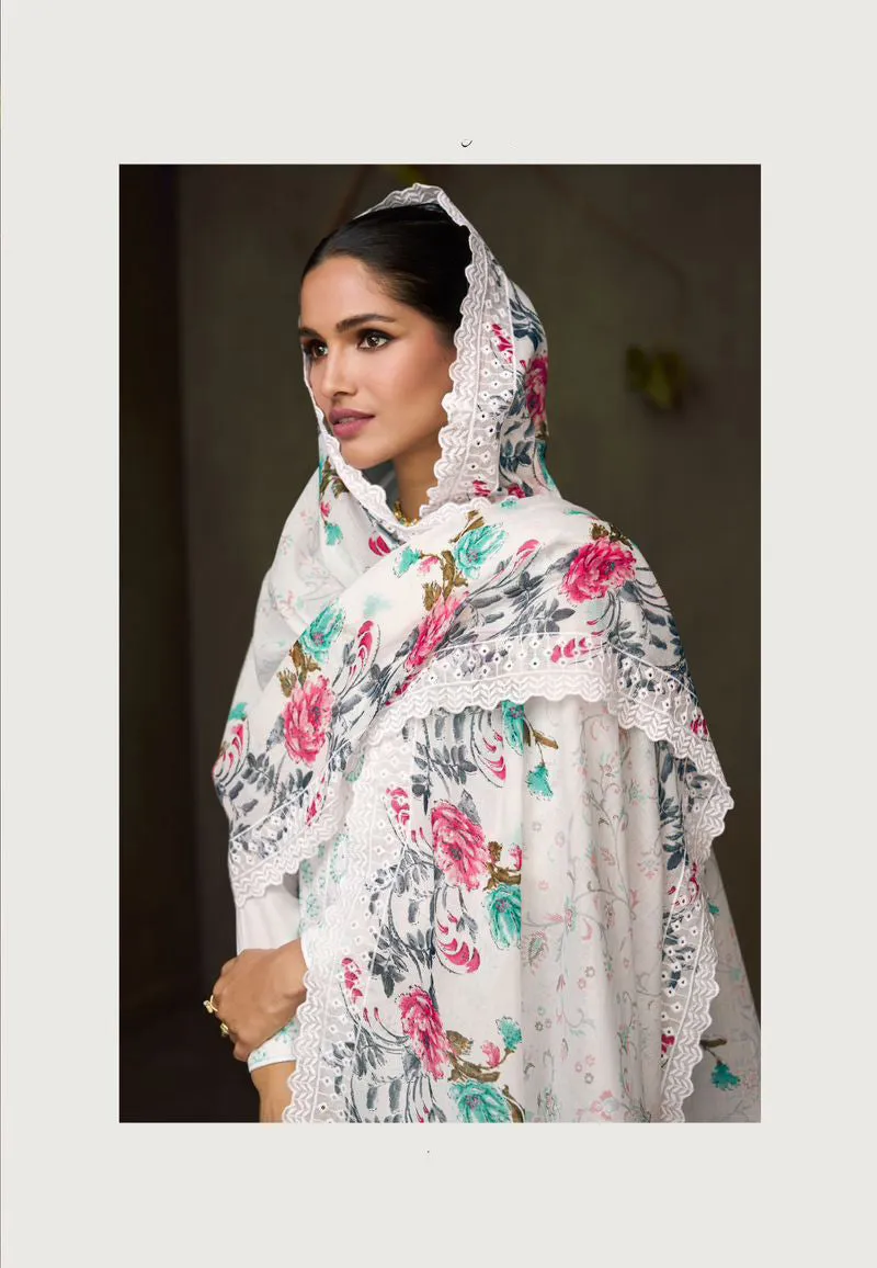 Mumtaz Arts Unstitched Embroidered Lawn Cotton Suits