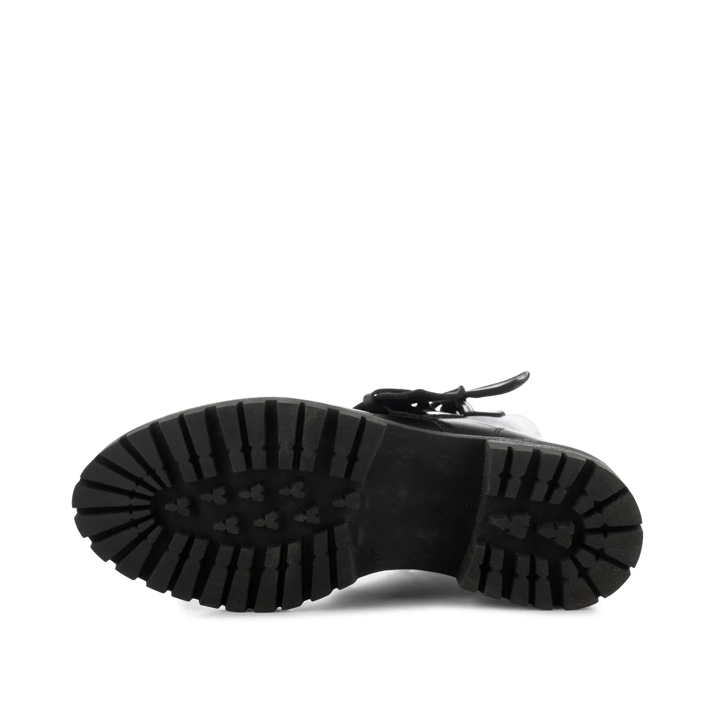 Nettie boot leather - BLACK