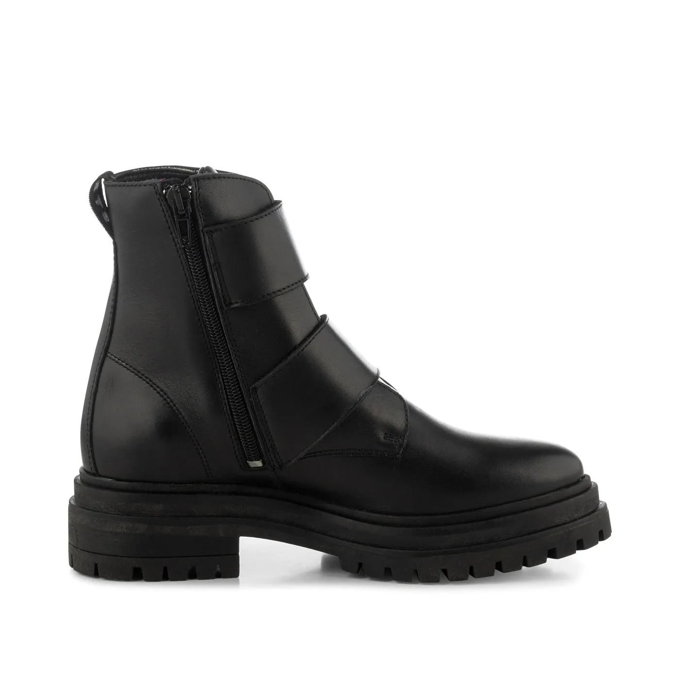 Nettie boot leather - BLACK