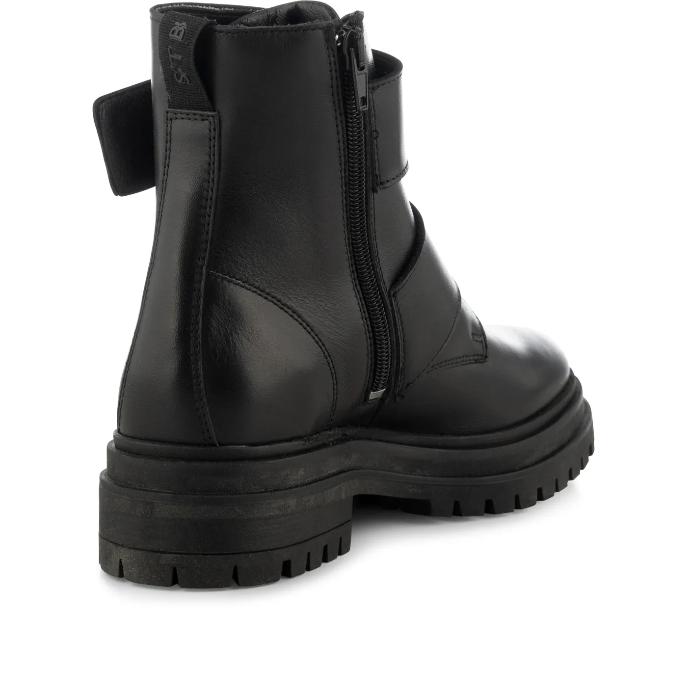 Nettie boot leather - BLACK
