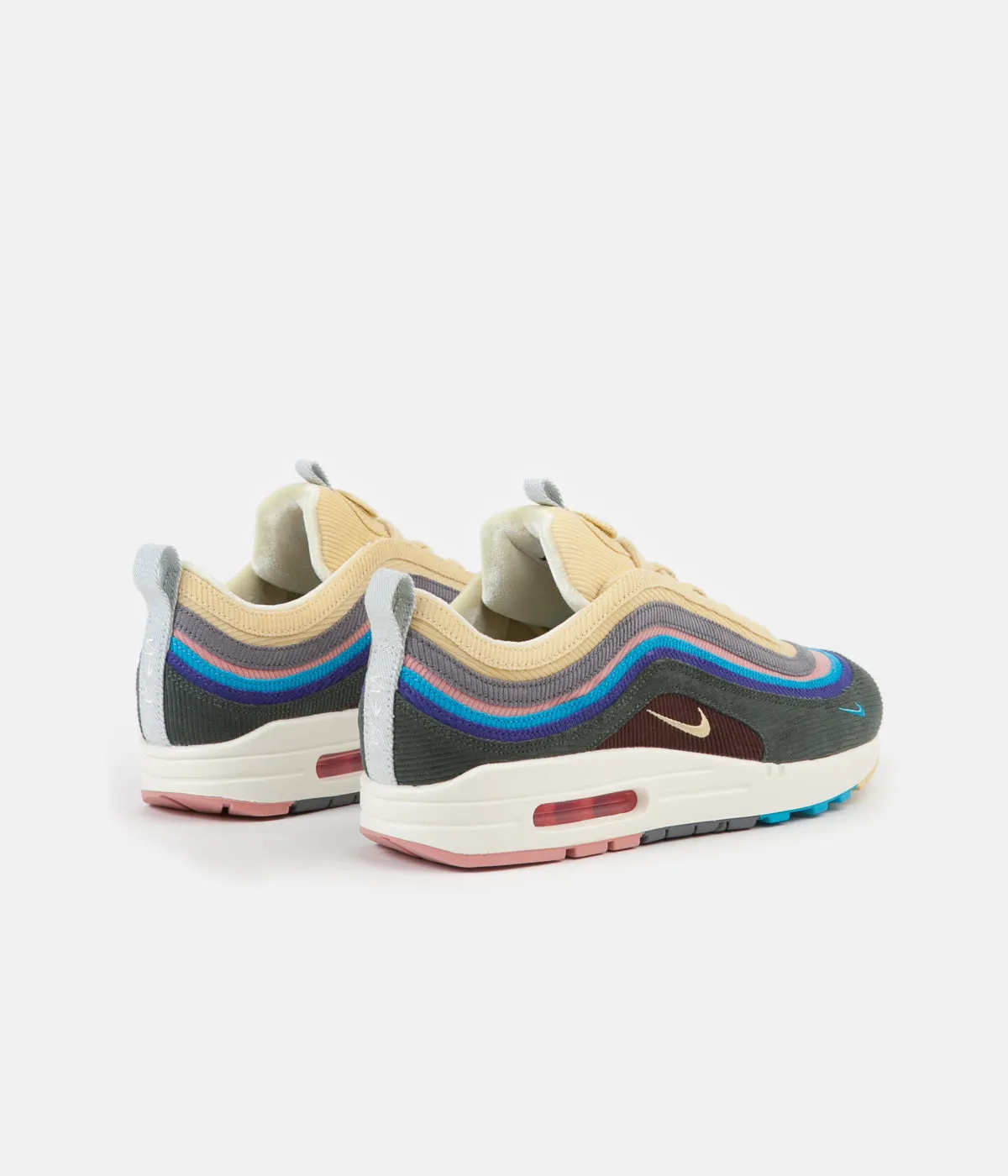 Nike Air Max 1/97 VF Sean Wotherspoon Shoes - Light Blue Fury / Lemon Wash - Vintage Green