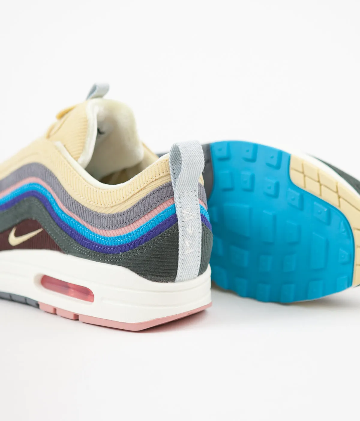 Nike Air Max 1/97 VF Sean Wotherspoon Shoes - Light Blue Fury / Lemon Wash - Vintage Green