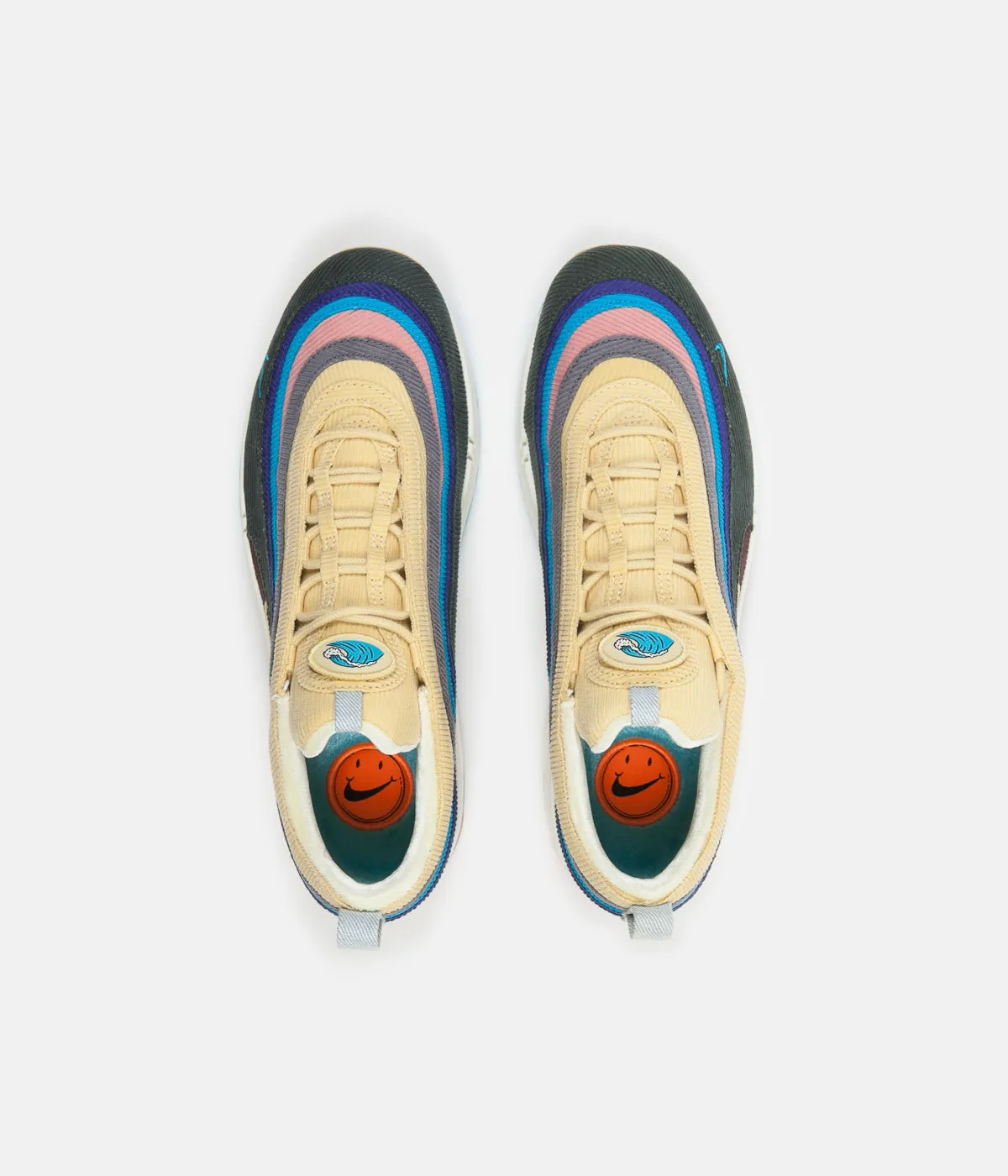 Nike Air Max 1/97 VF Sean Wotherspoon Shoes - Light Blue Fury / Lemon Wash - Vintage Green