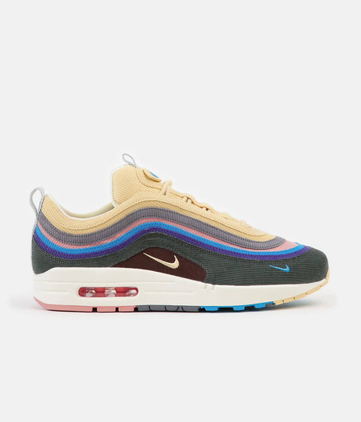 Nike Air Max 1/97 VF Sean Wotherspoon Shoes - Light Blue Fury / Lemon Wash - Vintage Green