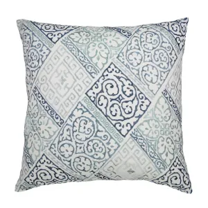 Oporto Blue Decorative Pillow by Ann Gish