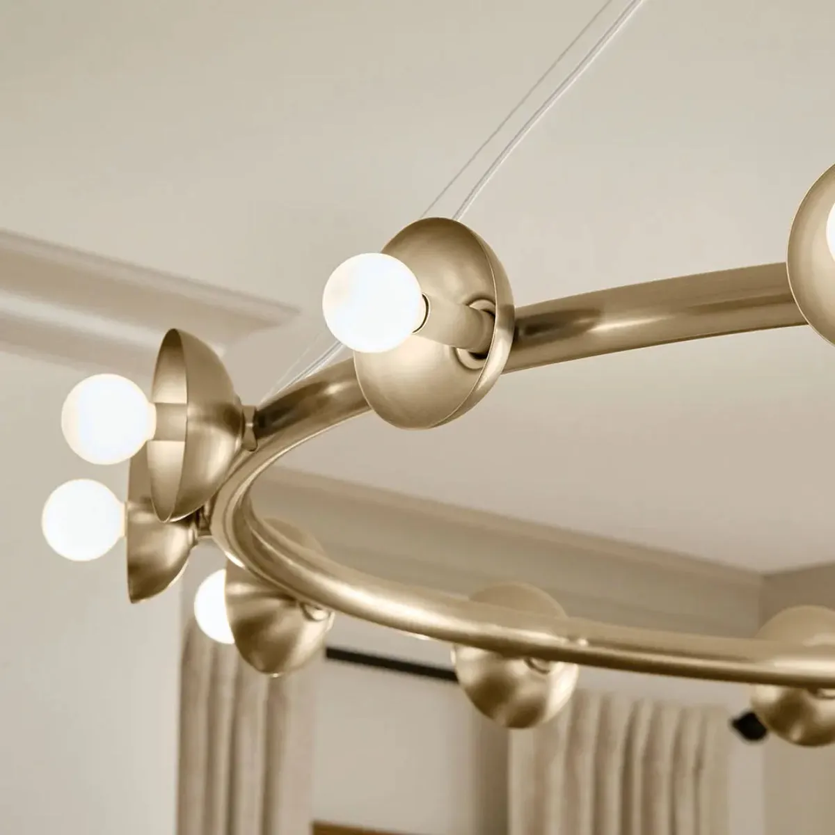 Palta 50" 15-Light Chandelier, Champagne Bronze Finish