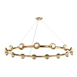 Palta 50" 15-Light Chandelier, Champagne Bronze Finish