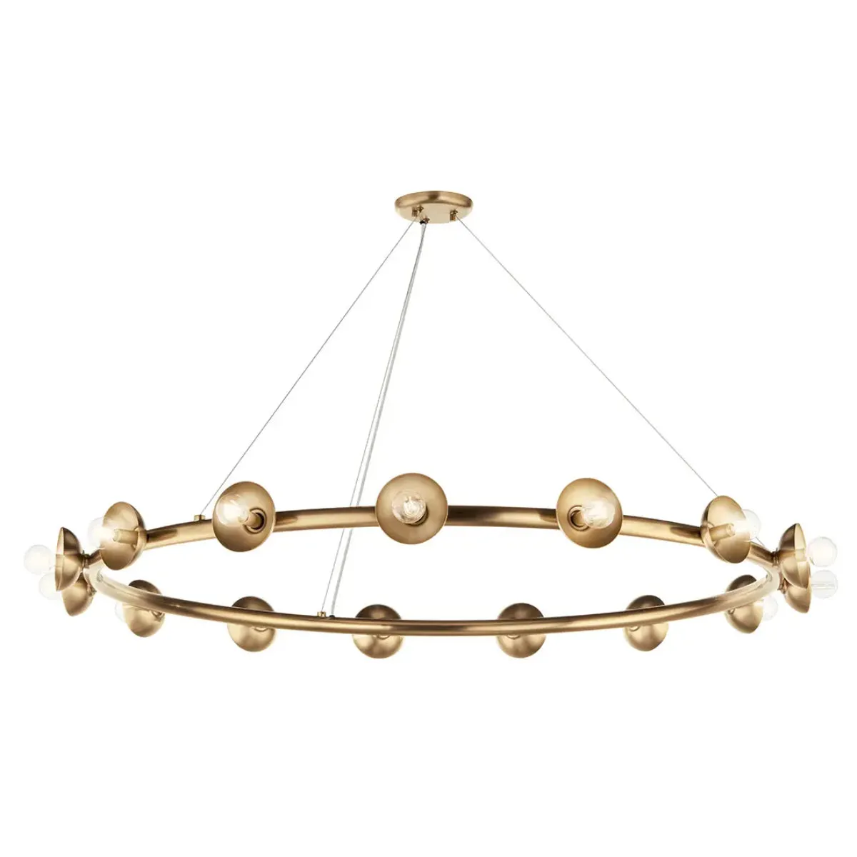 Palta 50" 15-Light Chandelier, Champagne Bronze Finish