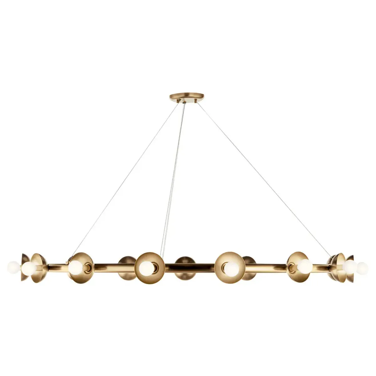 Palta 50" 15-Light Chandelier, Champagne Bronze Finish