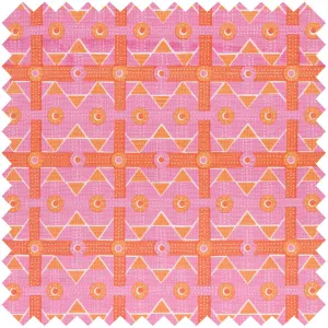 Pink Charbagh Fabric