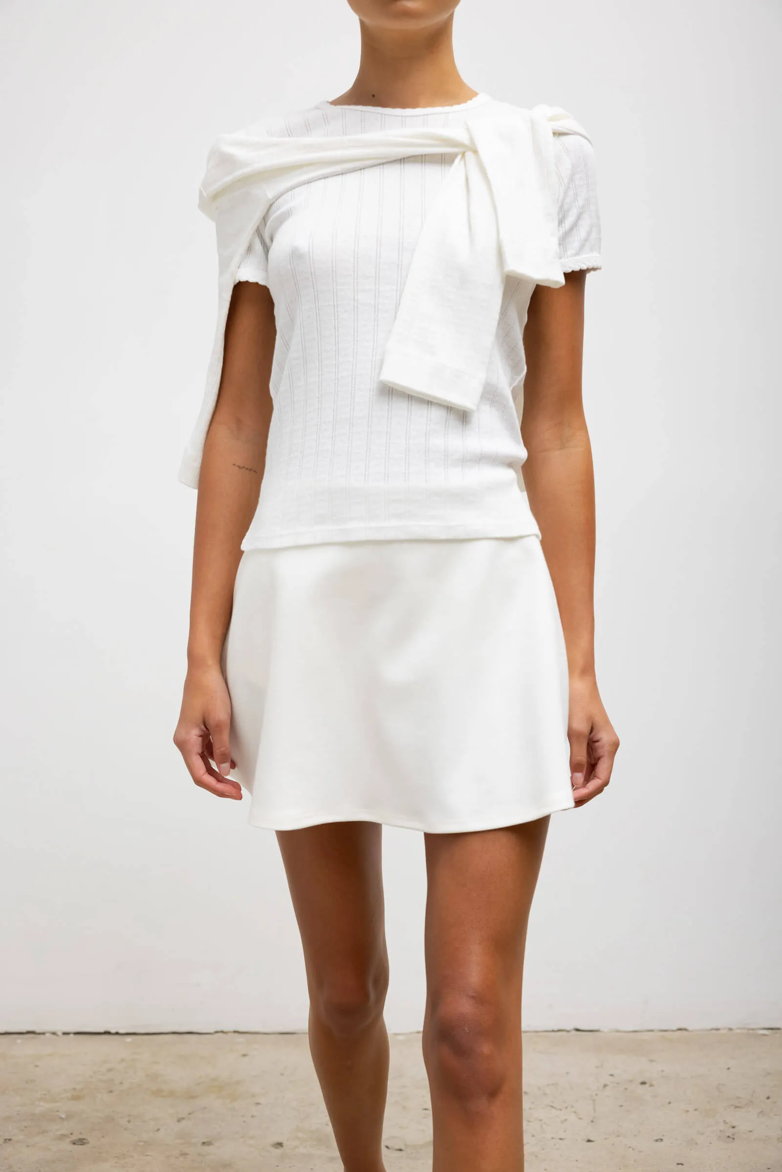 Pointelle Slim Fit Tee
