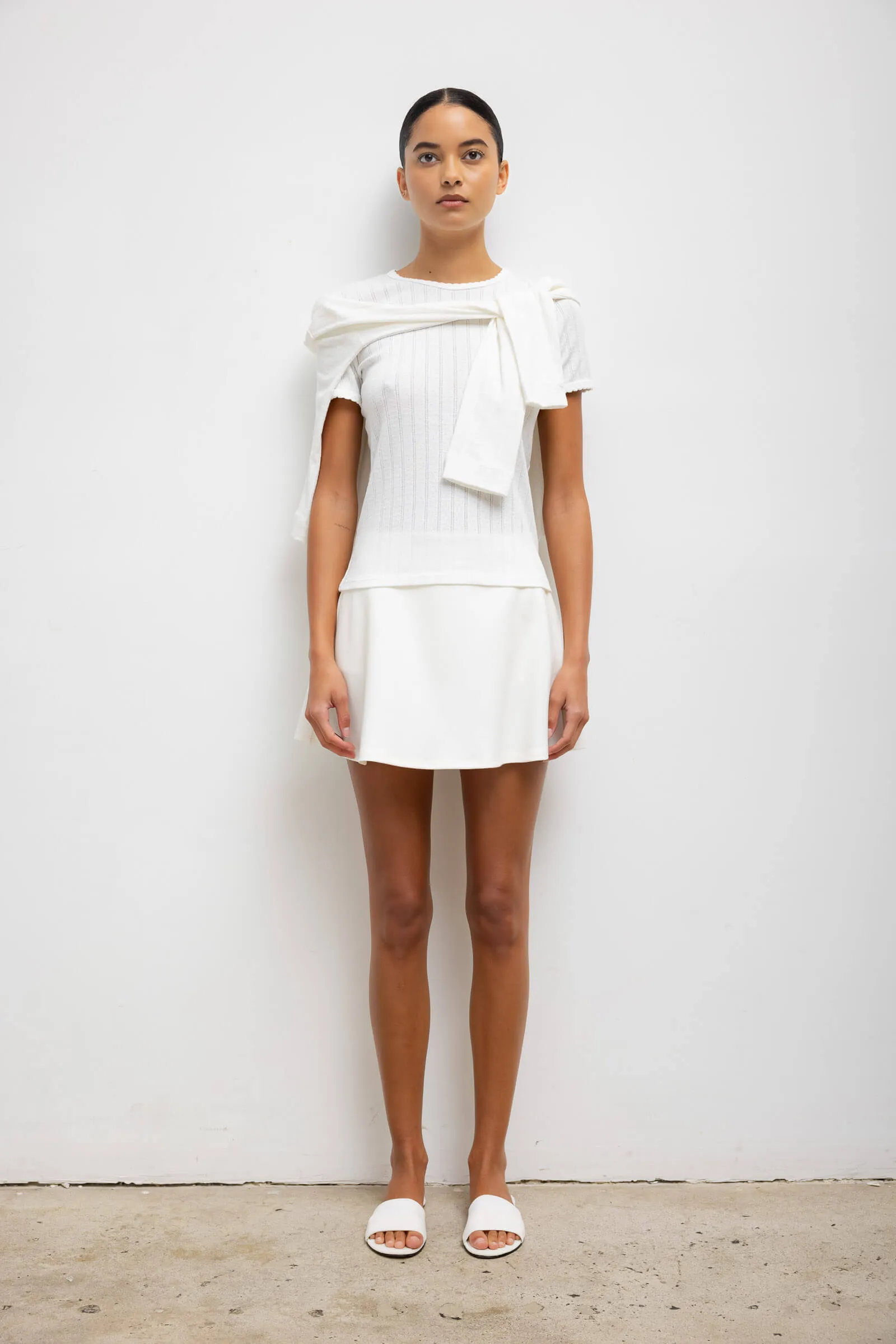 Pointelle Slim Fit Tee