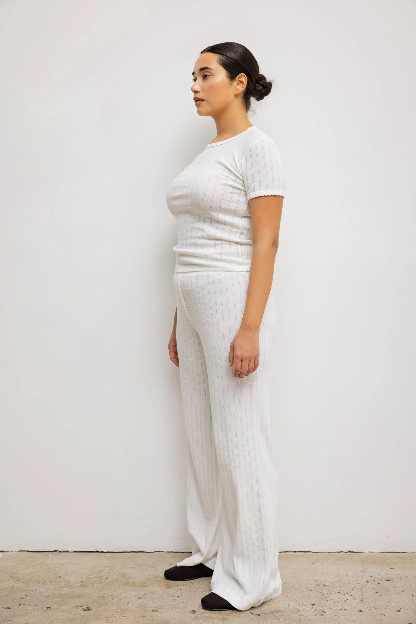 Pointelle Slim Fit Tee