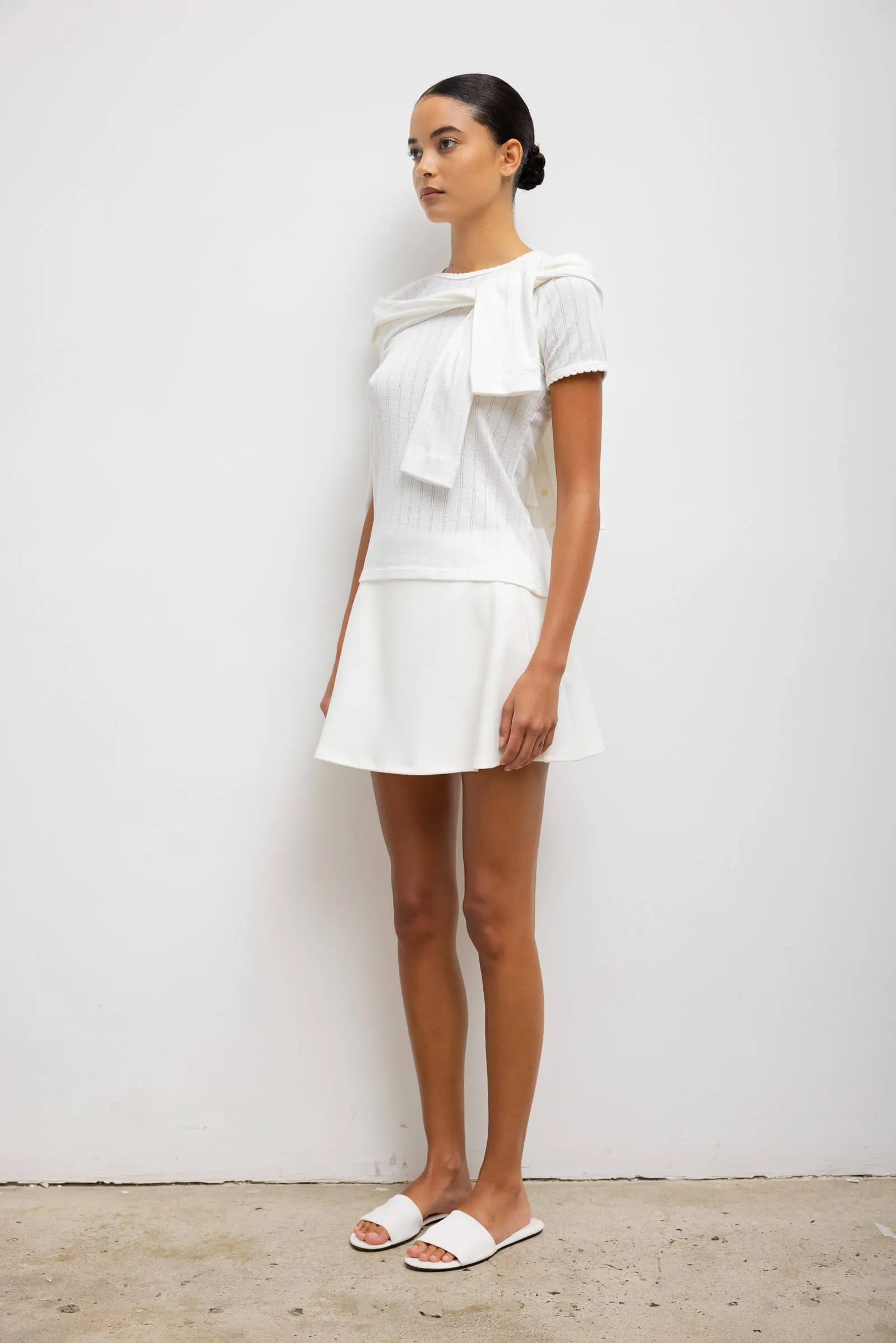 Pointelle Slim Fit Tee