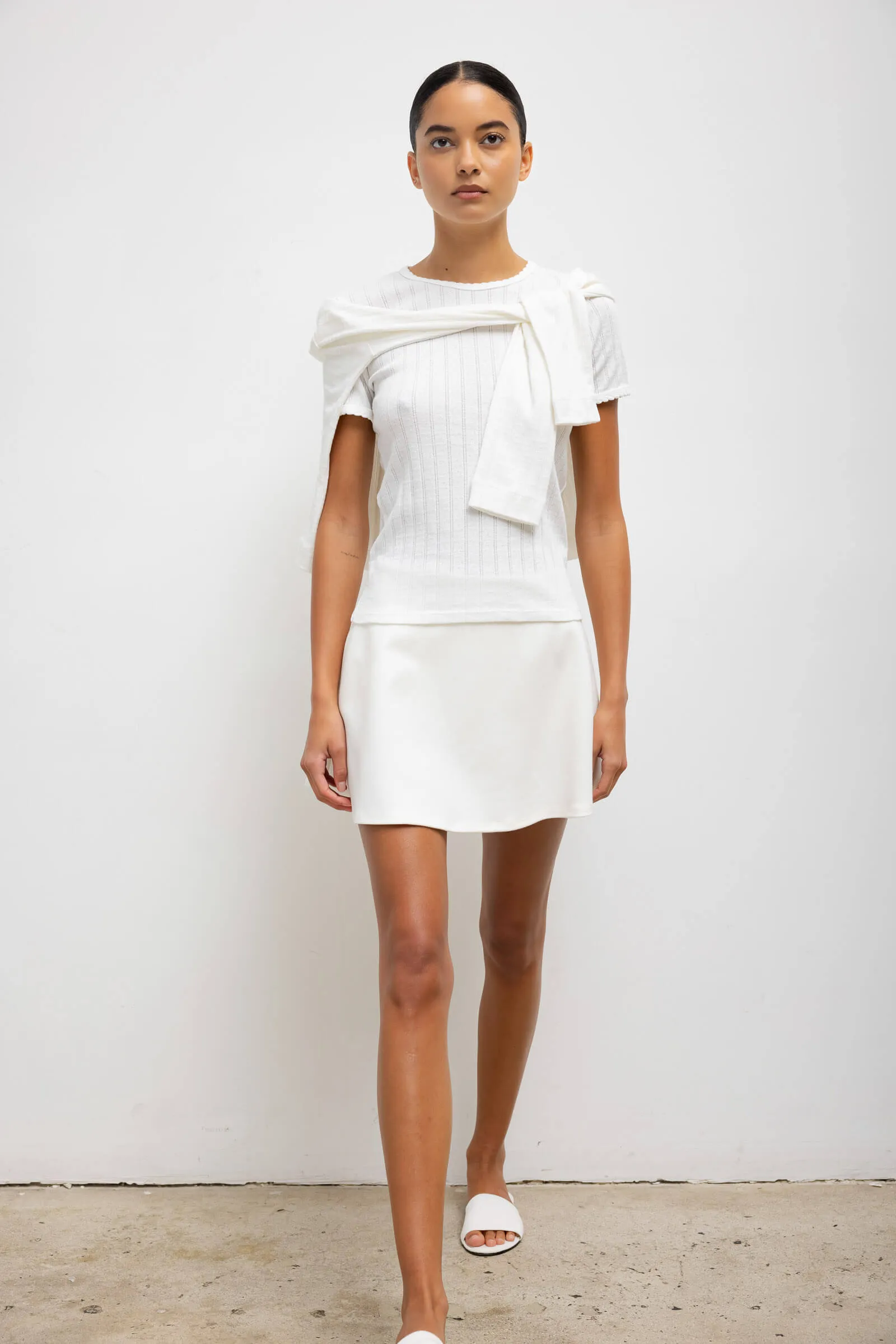 Pointelle Slim Fit Tee