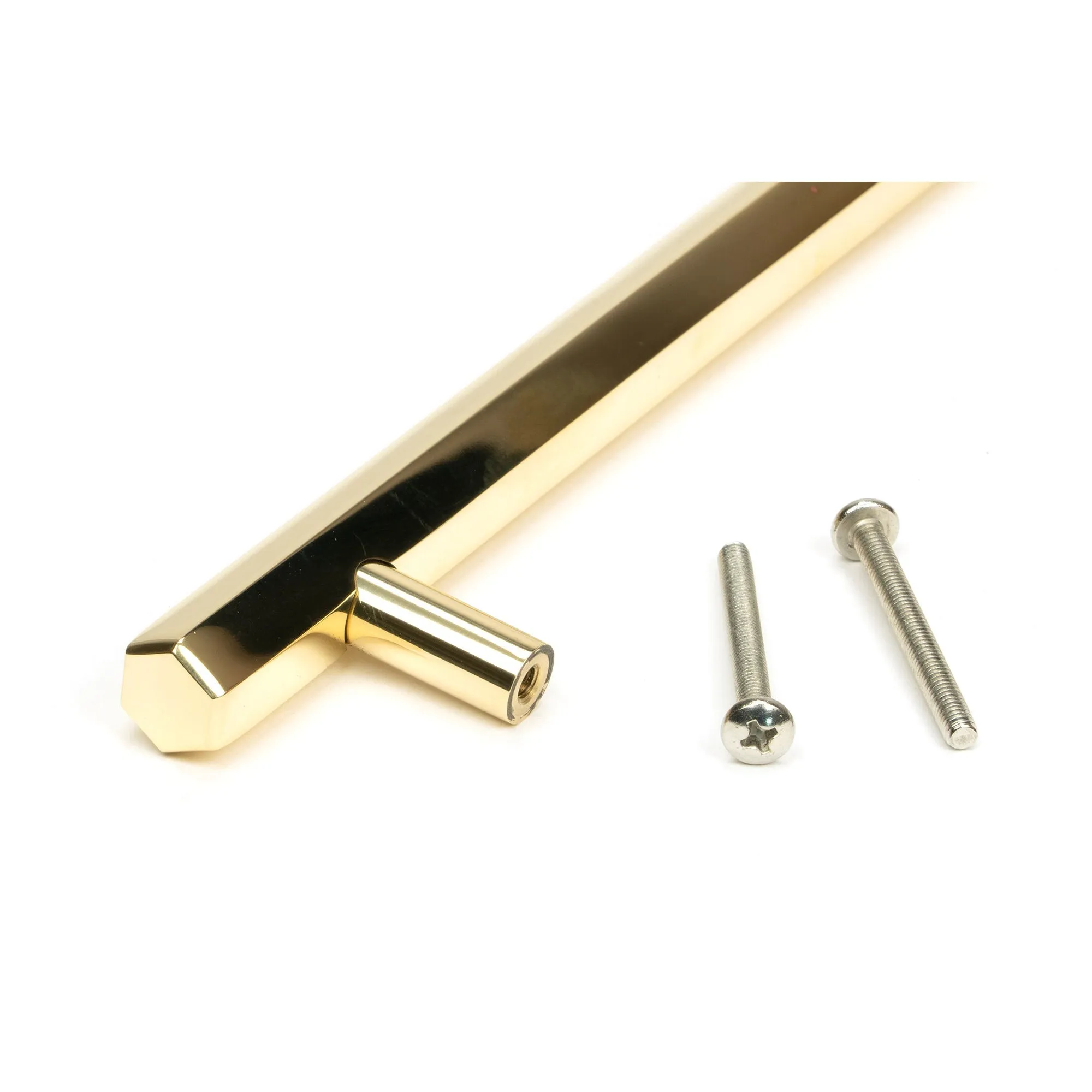 Polished Brass Kahlo Pull Handle - Large | From The Anvil