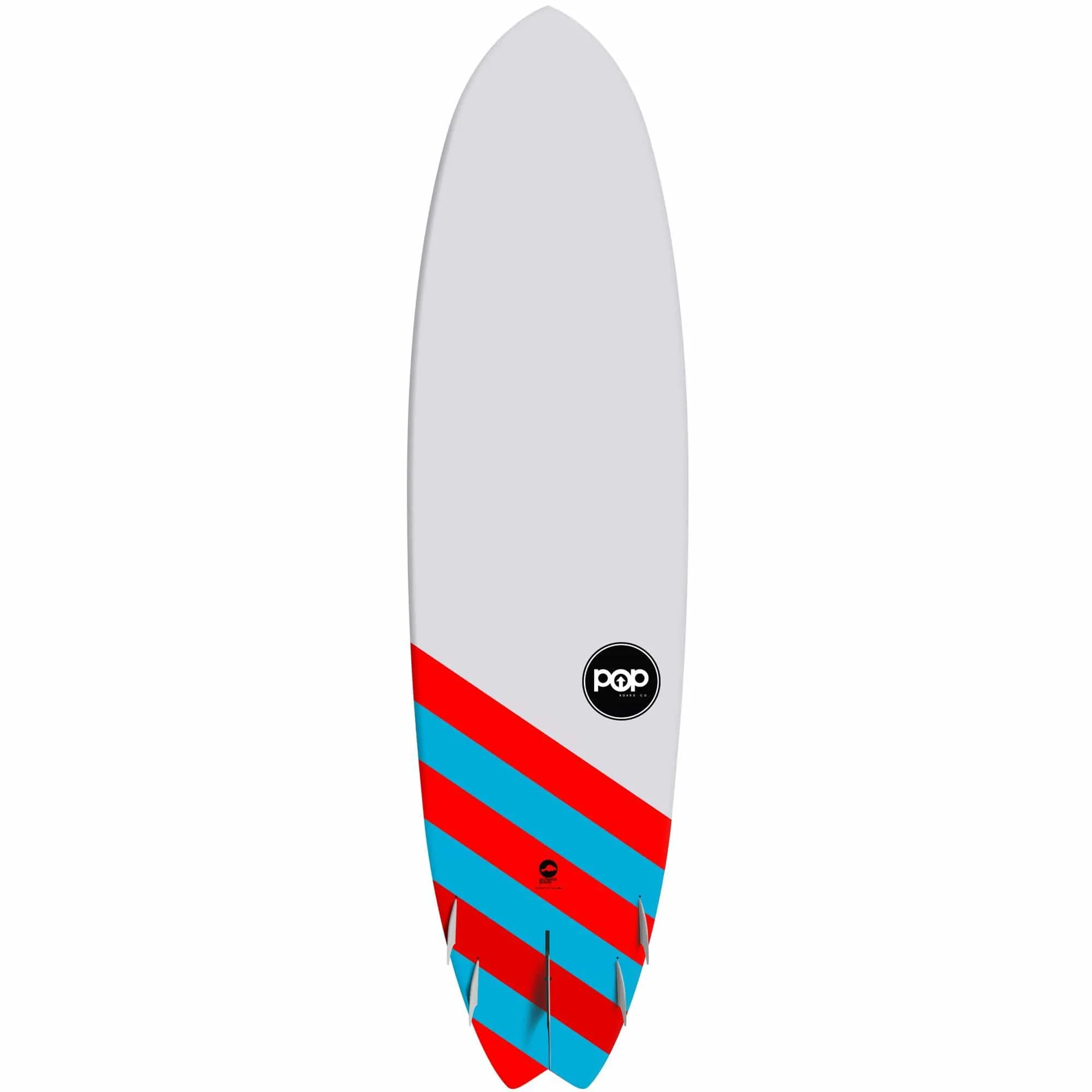 POP Board Co 9'6" Saltwater Beaver Stand Up Paddle Board SUP - Red/Blue