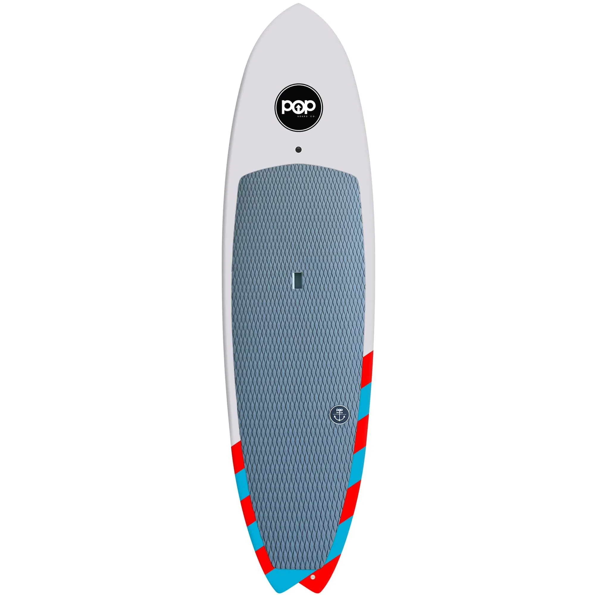 POP Board Co 9'6" Saltwater Beaver Stand Up Paddle Board SUP - Red/Blue