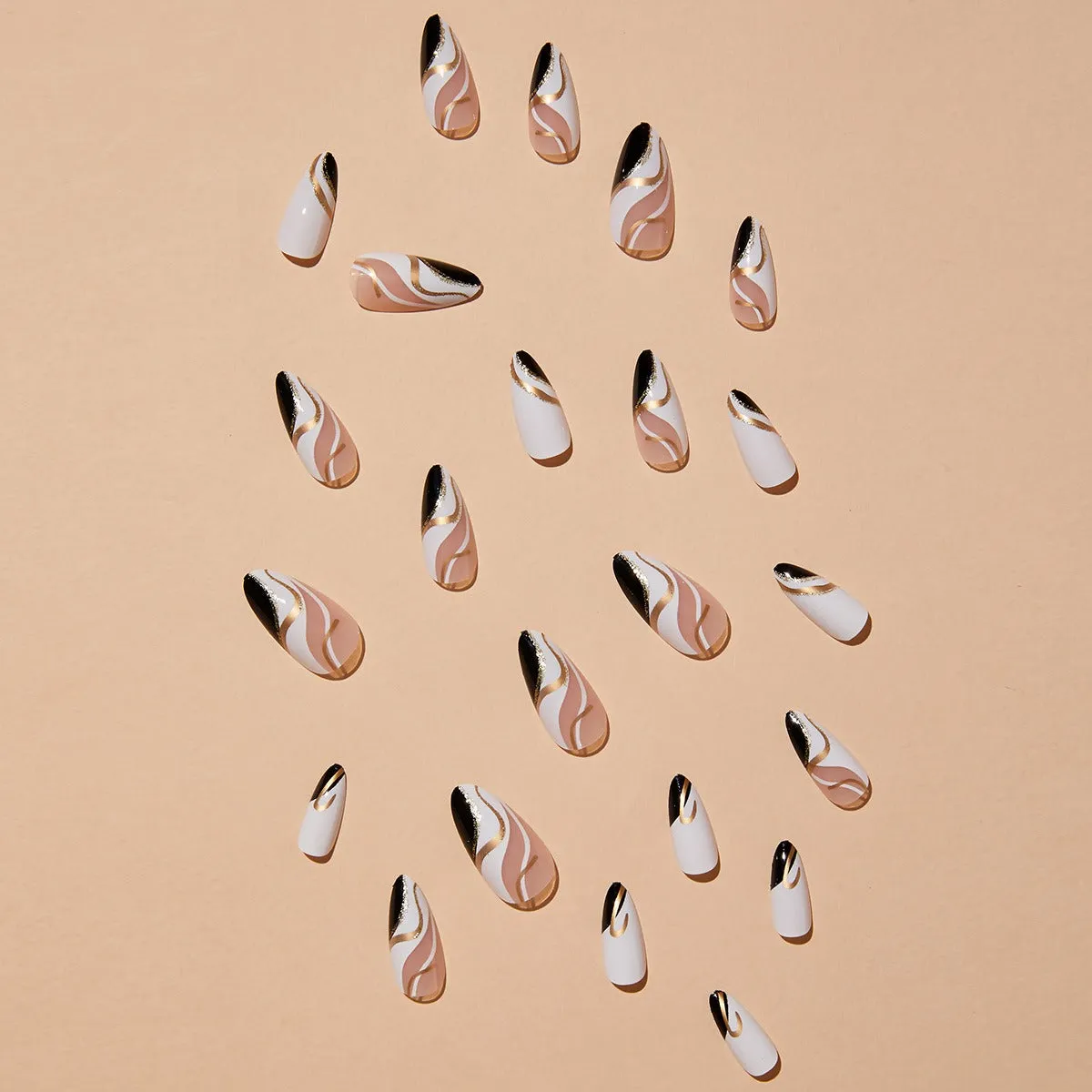 Pre Order:  Almond-shaped French Edge Wearable Nails