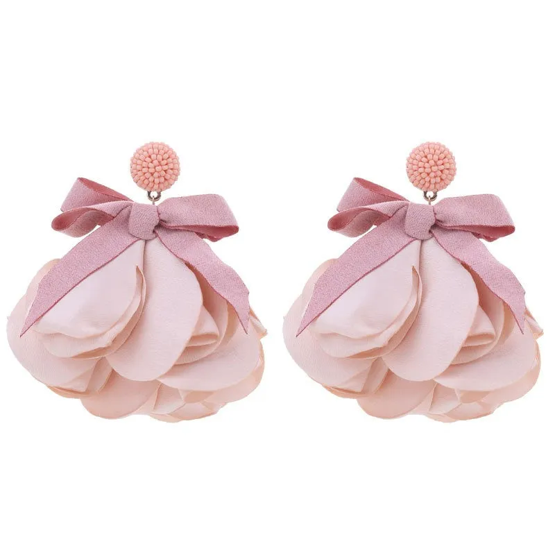 Pre Order:  Elegant Flower Dangle Earrings