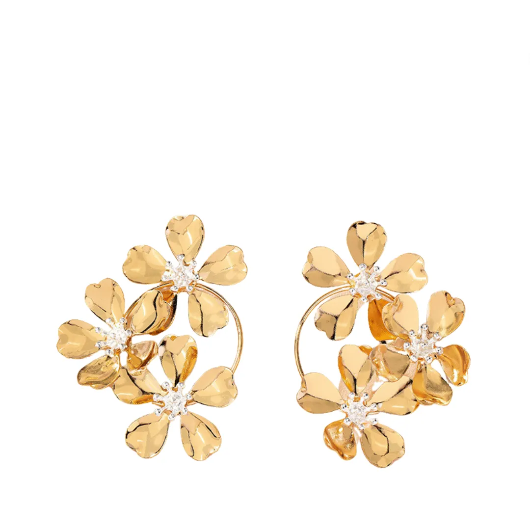 Pre Order:  Vintage Flower Winter Earrings
